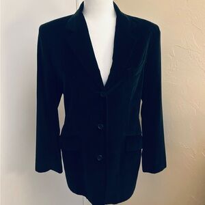 KORS Michael Kors Vintage Black Velvet Long Blazer/Jacket Size 6
